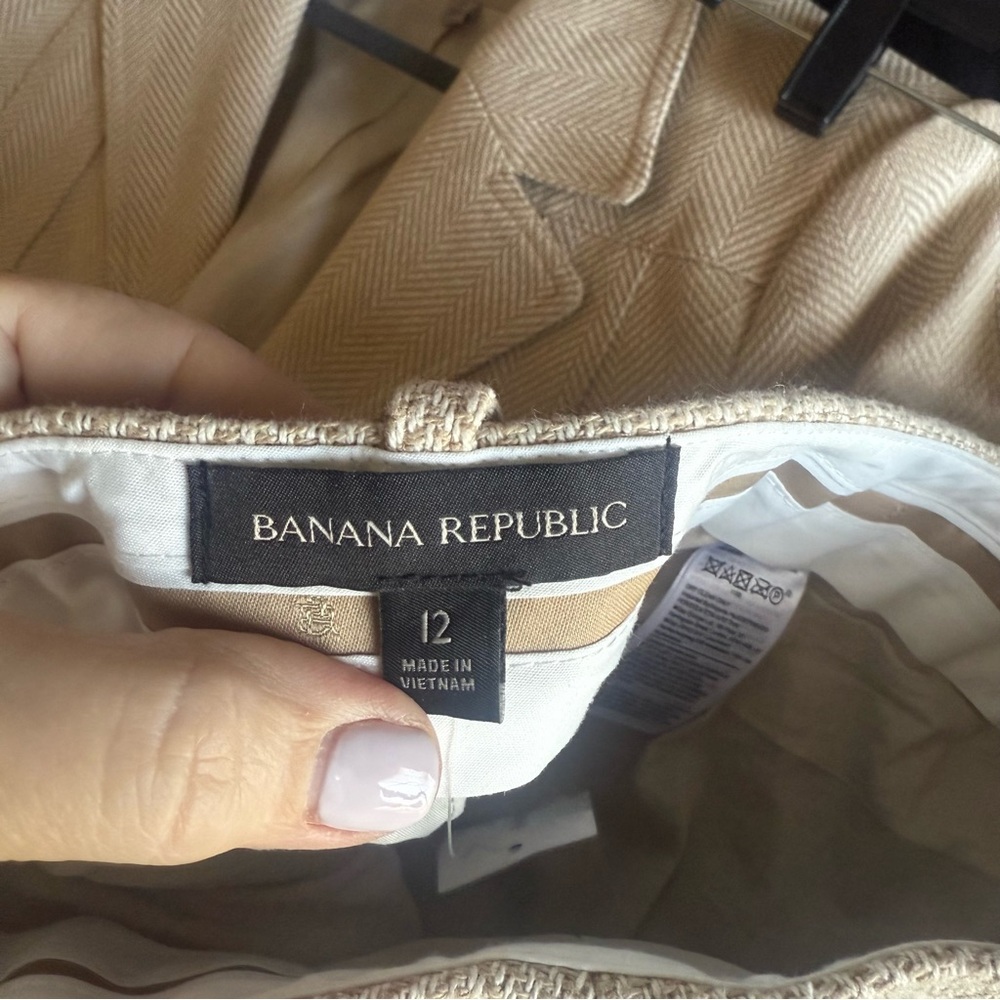 Banana Republic Norfolk linen cotton wide leg trouser fully lined (not BR outlet - Picture 8 of 12